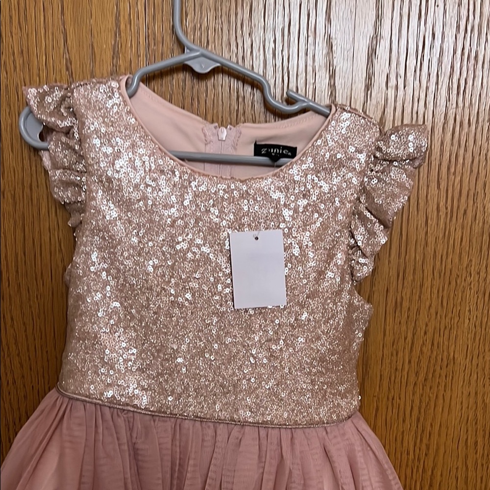 Zunie Pink Sequin Kids Dress